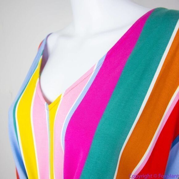 NEW Eloquii‎ Rainbow Wrap Around Dress, size 18 - Picture 10 of 16